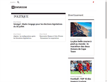 Tablet Screenshot of afrique-infos.com